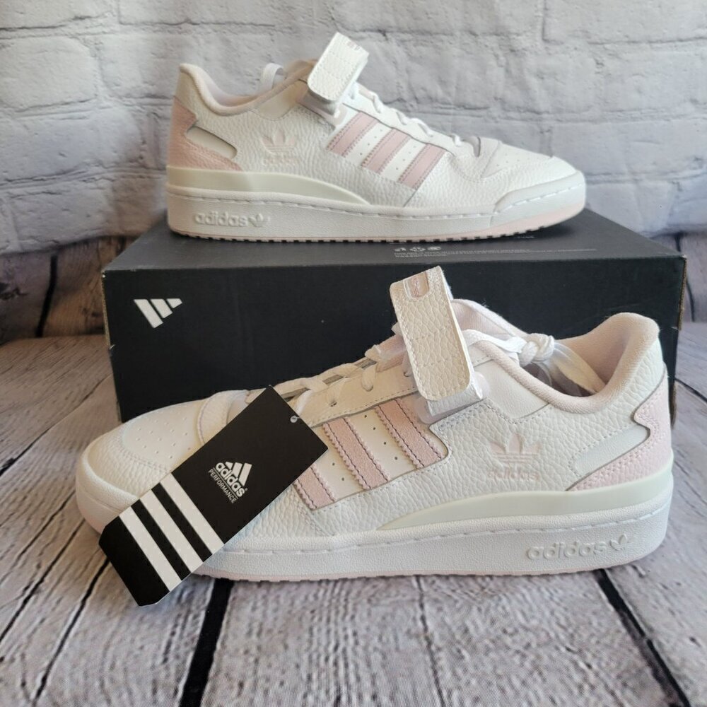 Adidas Forum Low White/ Pink/ Lavender - Picture 7 of 12